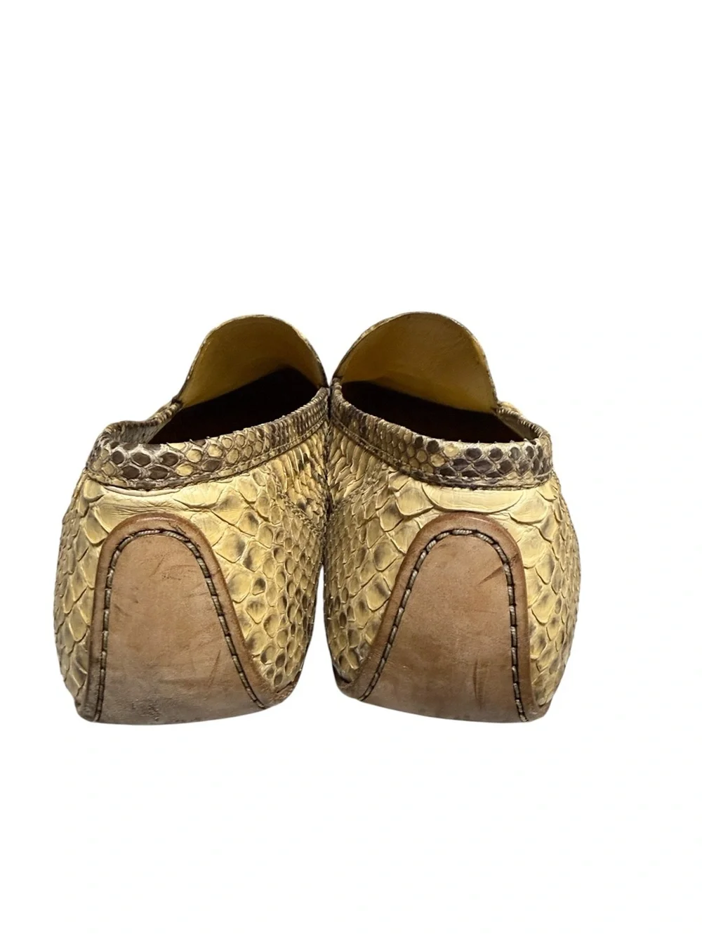 Rodney P. Hunt Genuine Python Driving Loafers Size UK13 U.S. 14